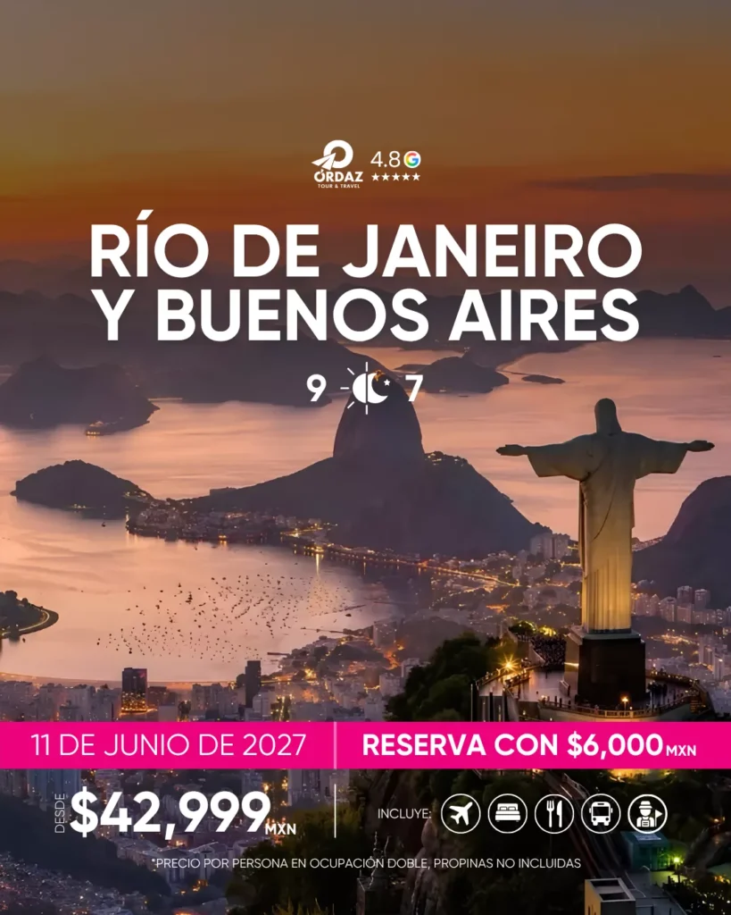 viaje a rio de janeiro y buenos aires